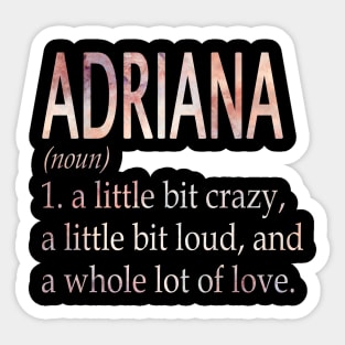 Adriana Girl Name Definition Sticker